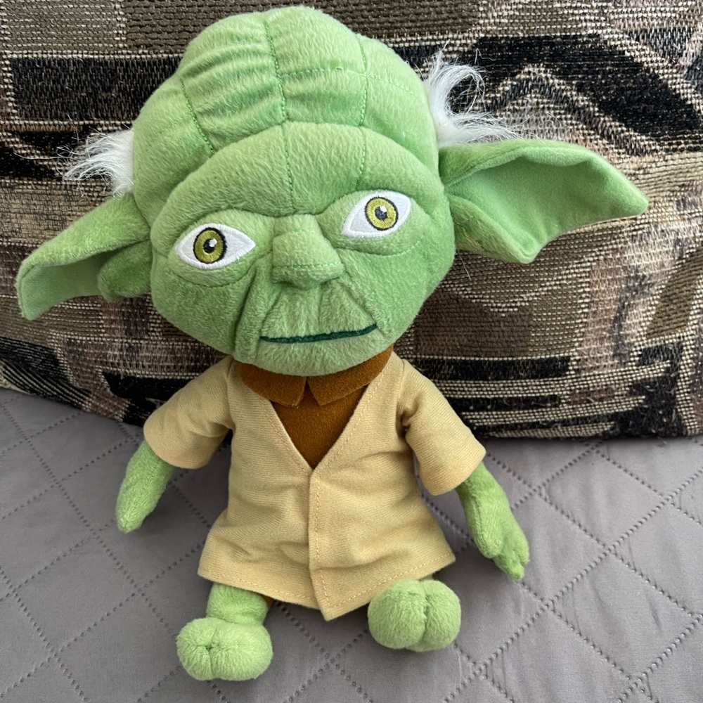 Green Plush Yoda Toy